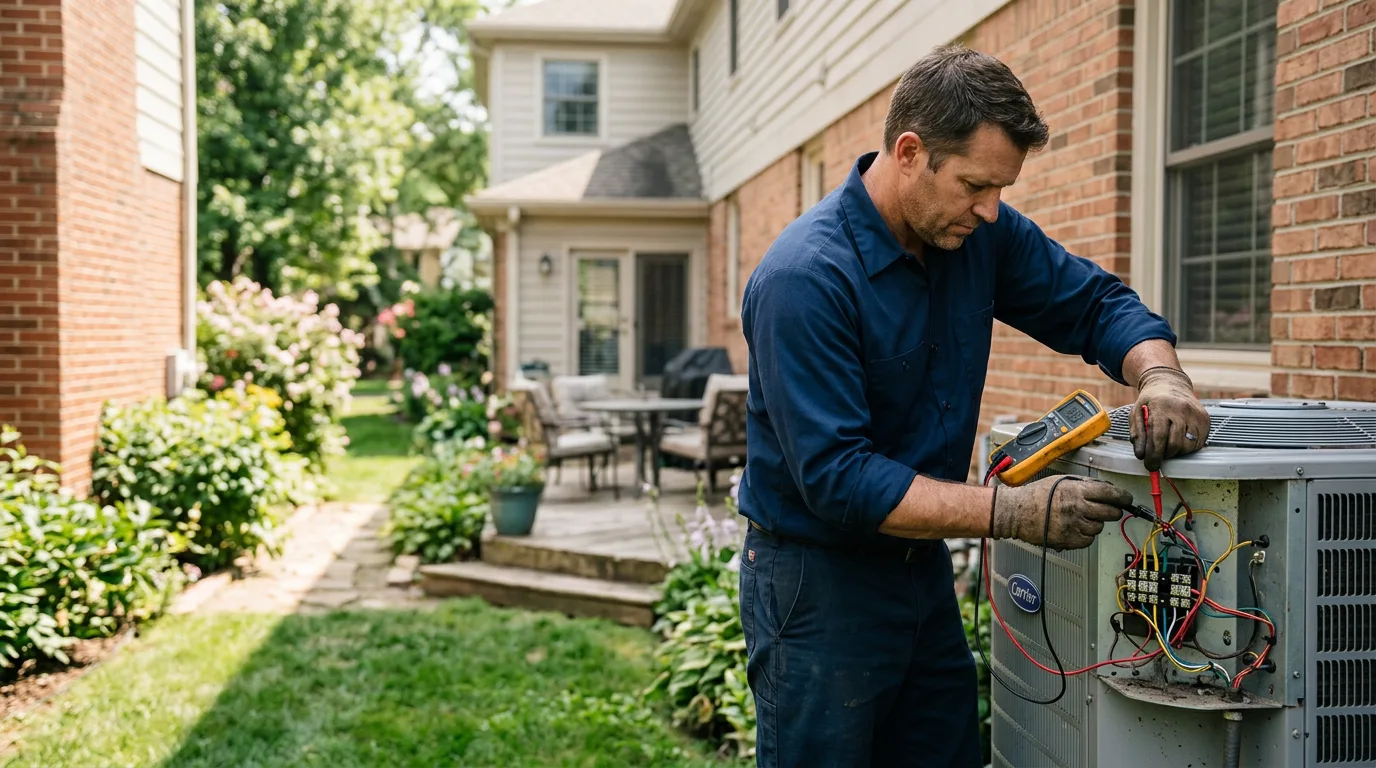 HVAC technician working near Hutsonville, IL